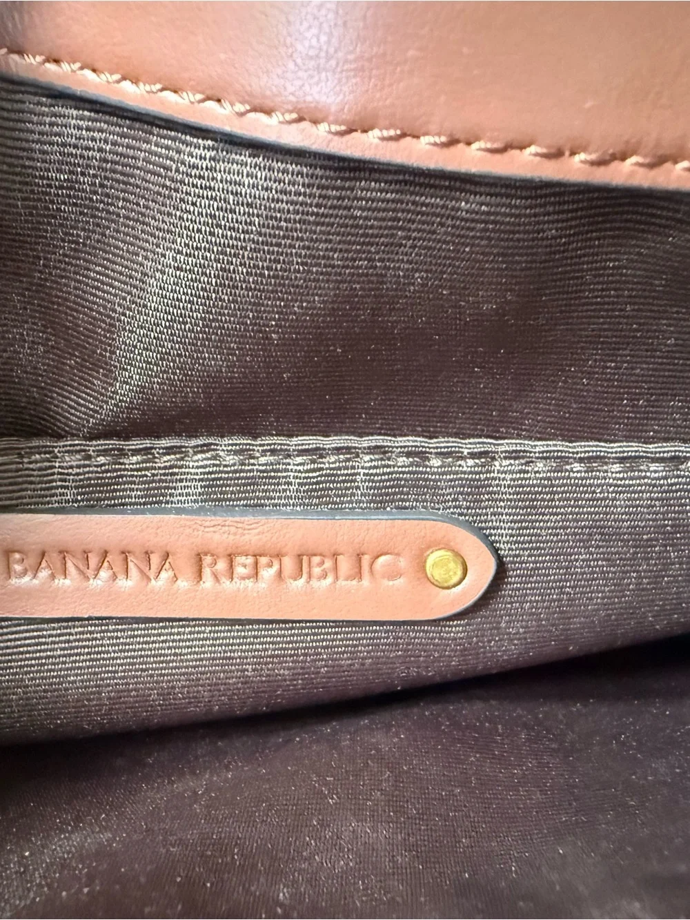 Banana Republic Leather Shoulder Bag Brown